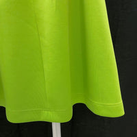 Wmns BETSEY JOHNSON Lime Green Retro Sleeveless Pleated Zip Up A-Line Dress Sz 4