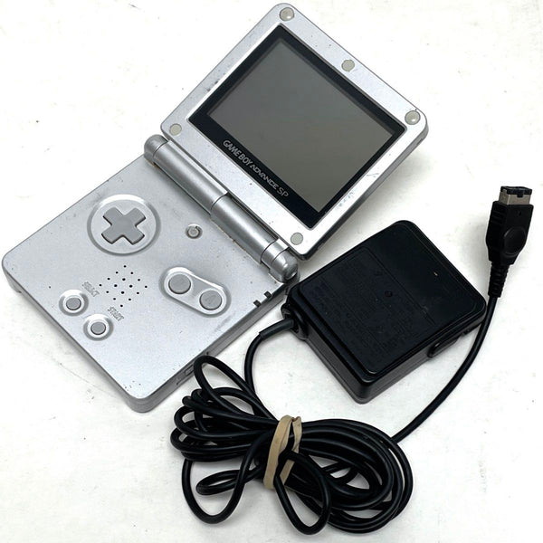 Nintendo GameBoy Advance SP, Silver, System w/ Charger, Works-TESTED