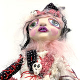 Lulu Lancaster Original 2011 Sculpted Gothic Clown Doll 16" Collectible