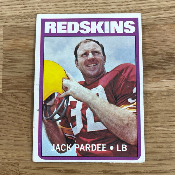 1972 Jack Pardee Autographed Topps Football Card 293