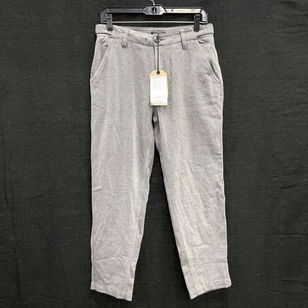 NWT Wmns PRANA 100% Cotton Gray Ashy Pike Lake Dress Pants Sz 6 MSRP$99