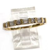 14K Yellow Gold Cubic Zirconia Accent Band Style Ring Size 10, 1.62g