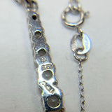 Sterling Silver 18" White Spinel 5-Stone Journey Necklace By Ross-Simons, 2.44g