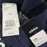 NWT Wmns ADIDAS Navy Blue We Lin Tight Logo Leggings Sz XS