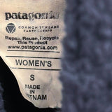 Wmns PATAGONIA Dark Purple Sherpa Plush Fleece Los Gatos Zip Up Vest Sz S