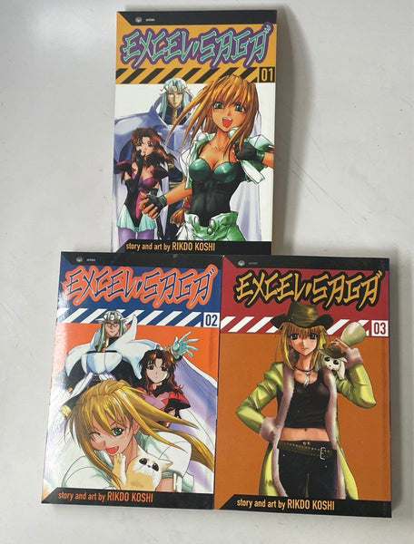 Excel Saga Manga Volumes 1-3