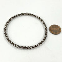 7.25" Sterling Silver Braided Bangle, 10.21g