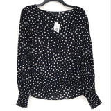 NWT Sanctuary Black & Tan Polka Dot Blouse Women’s Sz S