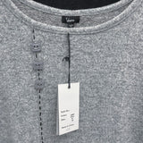 NWT Wmns SHANA Gray Heather Asysemtric Soft Knit Long Sleeve Top Sz XL MSRP$78