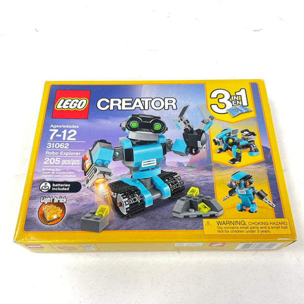 Sealed And Retired LEGO Creator 31062; Robo Explorer