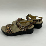 Women's Alegria Morgyn Pretty Things Floral Print Wedge Sandals sz 40/9.5