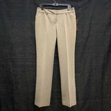 NWT Wmns RAFAELLA Tan Creased Slim Flare Curvy Fit Dress Pants Sz 10 MSRP$58