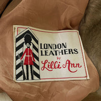 Wmns 60s Vintage LONDON LEATHERS by Lilli Ann Brown Faux Fur Suede Jacket No Sz