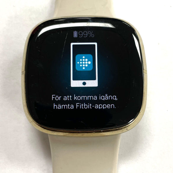 Fitbit Sense 1st Generation FB512 Health and Fitness Tracker Tan Reset - TESTED