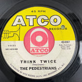 The Pedestrians 'Think Twice/It's Too Late' RARE 1968 Stock copy MI Garage 45 VG