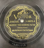 Jelly-Roll Morton 'Burnin' The Iceberg/Tank Town Bump' Victor 38075 Jazz 78 V++