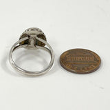 Sterling Silver & Turquoise Ring Size 7.5 - 3.16g