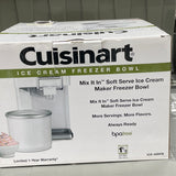 Cuisinart 1.5 QT Ice Cream Maker Freezer Bowl NIB