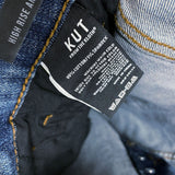 NWT Wmns KUT BY THE KLOTH Blue Denim Donna High Rise Skinny Ankle Jeans Sz 16