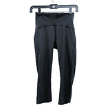 Wmns LULULEMON Black Train Time Crop Mesh Side Capri Athletic Leggings Sz 4