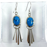 925 Sterling Silver Modern Southwestern Fringe Dangle Earrings