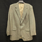 Mens 90s Vintage BROOKS BROTHERS Tan Herringbone Blazer Jacket Sz 42