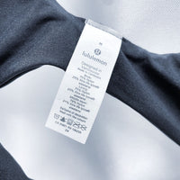 Wmns LULULEMON Black Tie Around Padded Athletic Bra Top Sz M