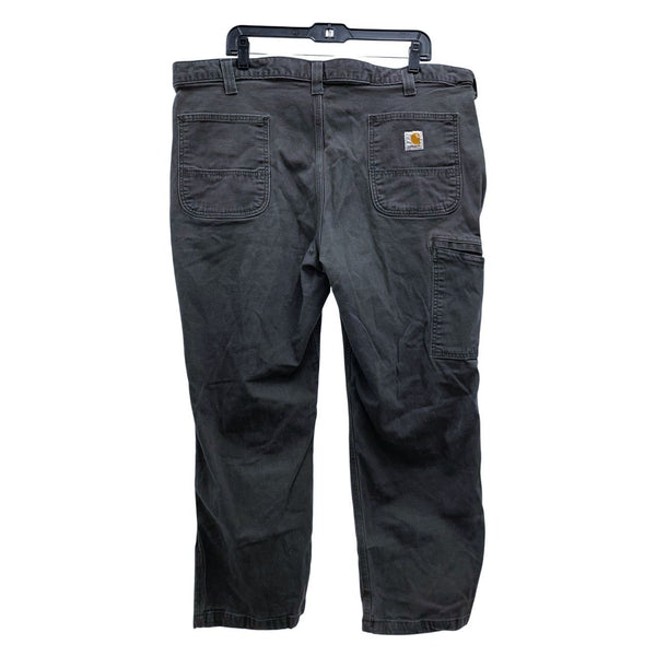 Mens CARHARTT Gray Relaxed Fit Rigby Rugged Flex Canvas Workwear Pants Sz 42x28