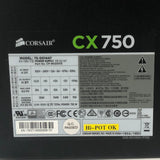Corsair CX750 80 Plus Bronze Power Supply/PSU/Untested