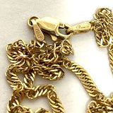 24" 14K Yellow Gold 2.15mm Singapore Chain Necklace, 5.51g