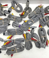 35pc Nintendo Wii OEM AV Cable Lot - untested