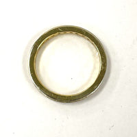 Gold Over Sterling Sz 9 2.8mm Wide CZ Eternity-Style Stacker Ring, 2.53g