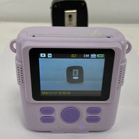 DIY Instant Digital Camera Model ABS-681 Lilac Purple - TESTED