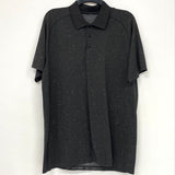 Lululemon Dark Grey Heathered Athletic Polo Shirt Men’s Sz XL