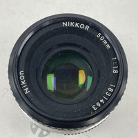 Nikon Nikkor 50mm 1:1.8 Lens with Nikon Caps