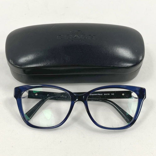 Coach HC6120 Transparent Navy Cat Eye Eyeglasses for FRAMES w/ Case