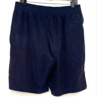 Lululemon Dark Blue Patterned T.H.E. Linerless 9” Short Men’s Sz L