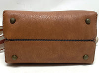 Liz Soto Brown Faux Leather Adjustable Crossbody Purse