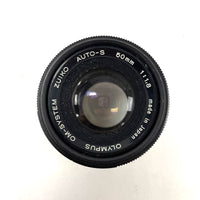 Olympus OM-System Zuiko Auto-S 50mm 1:1.8 with UV Leans and Cap