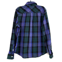 NWT Mens THE NORTH FACE Blue & Green Plaid Heavy Duty Flannel Shirt Jacket Sz M