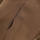 Wmns EILEEN FISHER 100% Italian Wool Brown Single Button Blazer Jacket Sz S
