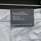 NWT Mens LULULEMON Light Gray Commission Classic Tapered Golf Pants Sz 35x34