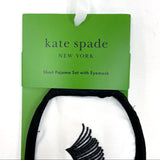 Kate Spade Embroidered One Size Fits All Sleep Eye Mask Sealed in Packaging