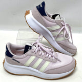 Adidas Pink & White Textile Sneakers Women’s Sz 7