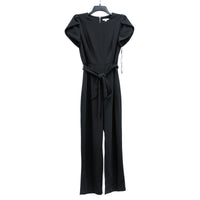 NWT Wmns CALVIN KLEIN Black Short Sleeve Belted Jumpsuit Sz 10 MSRP$129