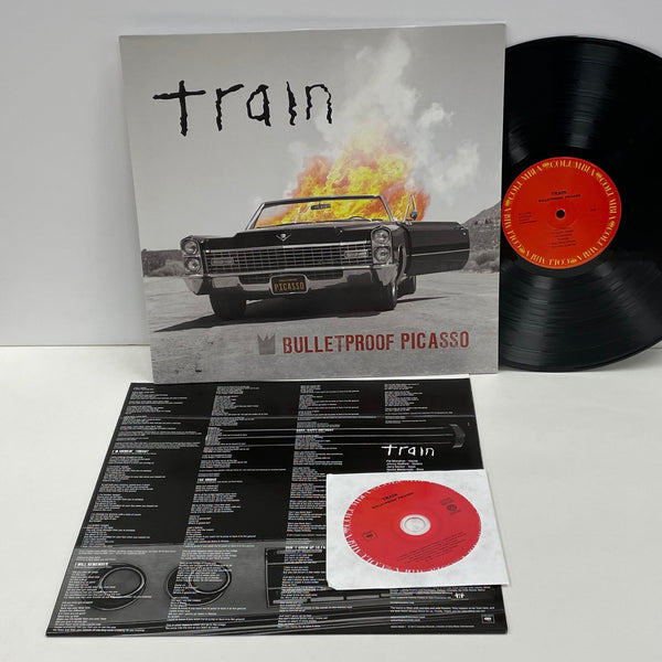 Train 'Bulletproof Picasso' 2014 lp + CD EX/EX