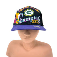 NWT 90s Vintage NFL Green Bay Packers Super Bowl Champions XXXI Baseball Cap Hat