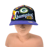 NWT 90s Vintage NFL Green Bay Packers Super Bowl Champions XXXI Baseball Cap Hat