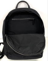 Italic Black Canvas & Leather Backpack