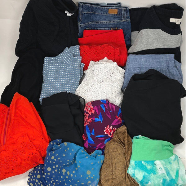 Women's Sz S Name Brand Wholesale Clothing Box 15pc - Cabi, Madewell, Loft +